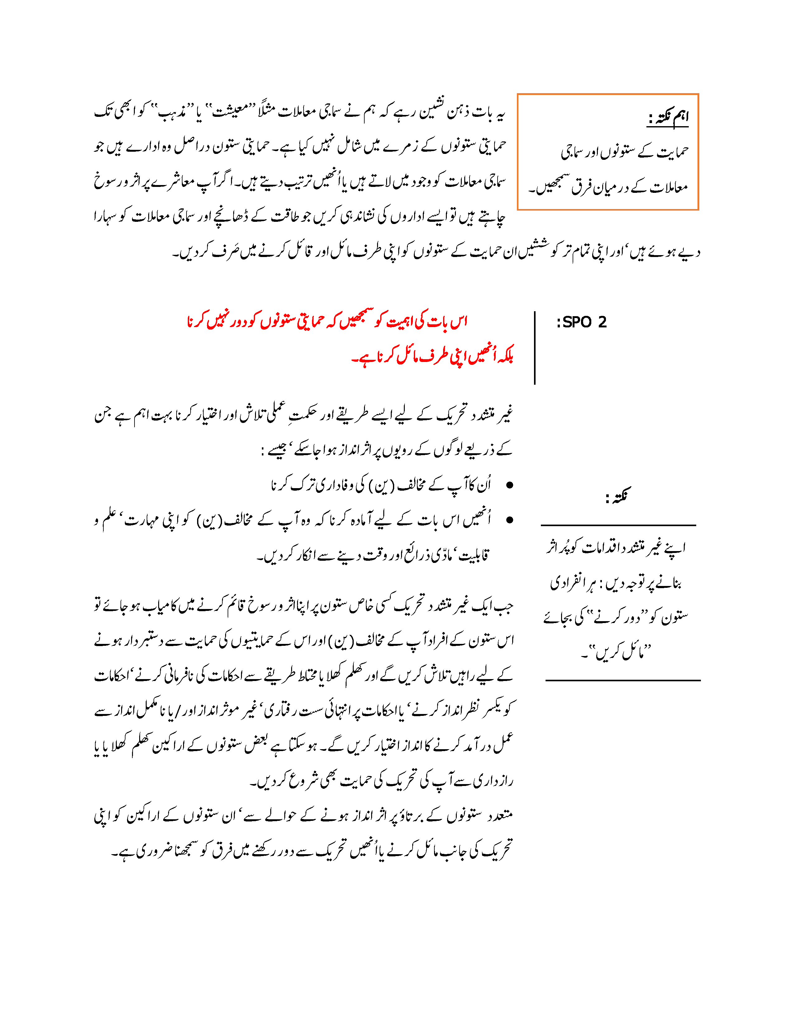 Pillars of Support (Urdu)