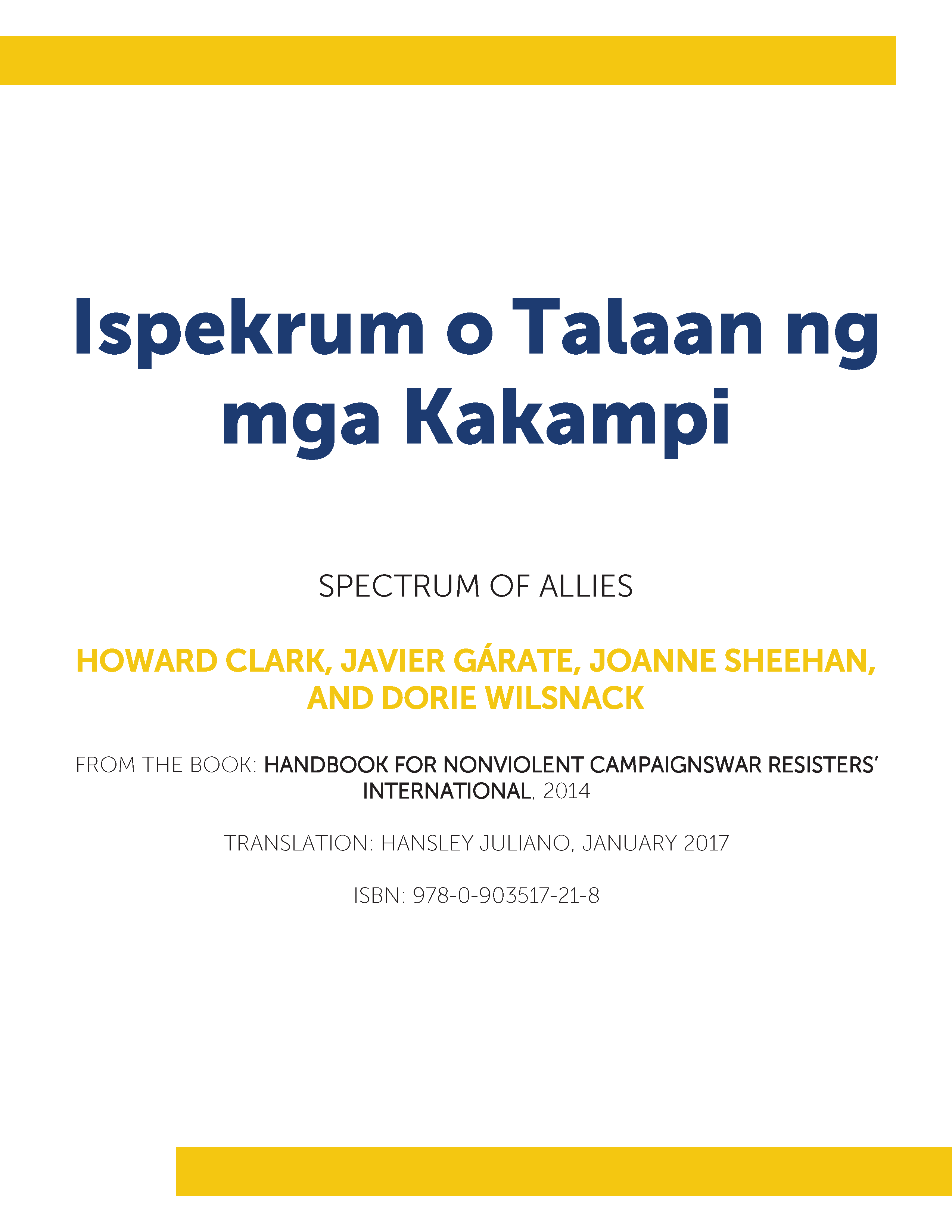 Ispekrum o Talaan ng mga Kakampi