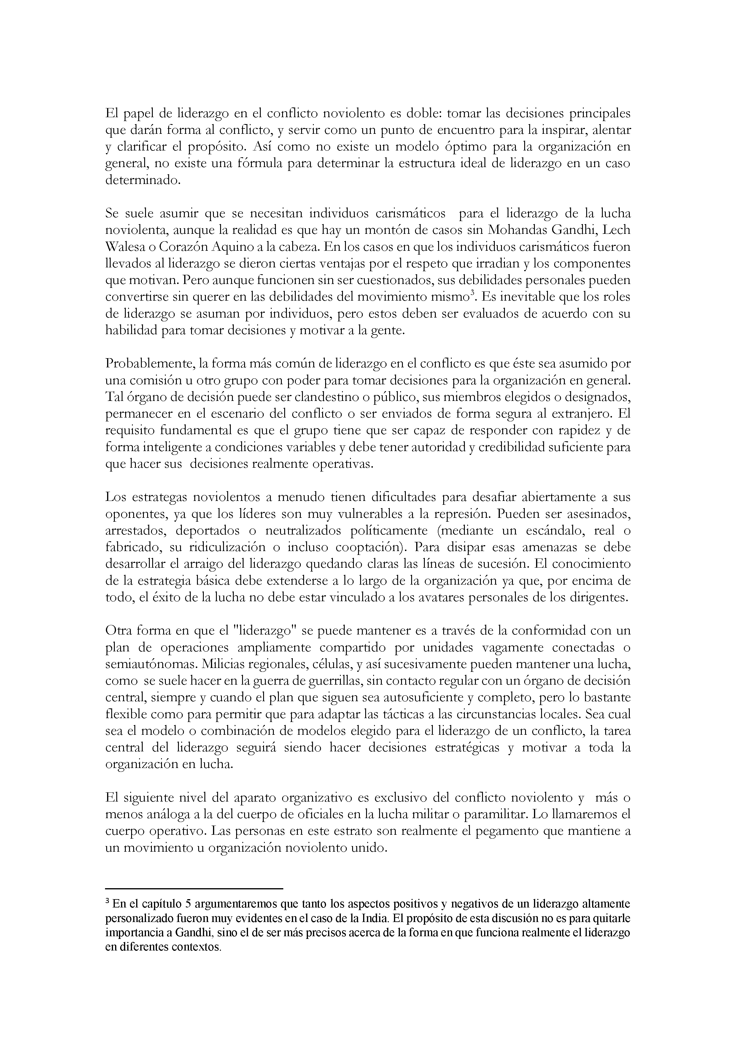 Los principios del conflicto estratégico noviolento