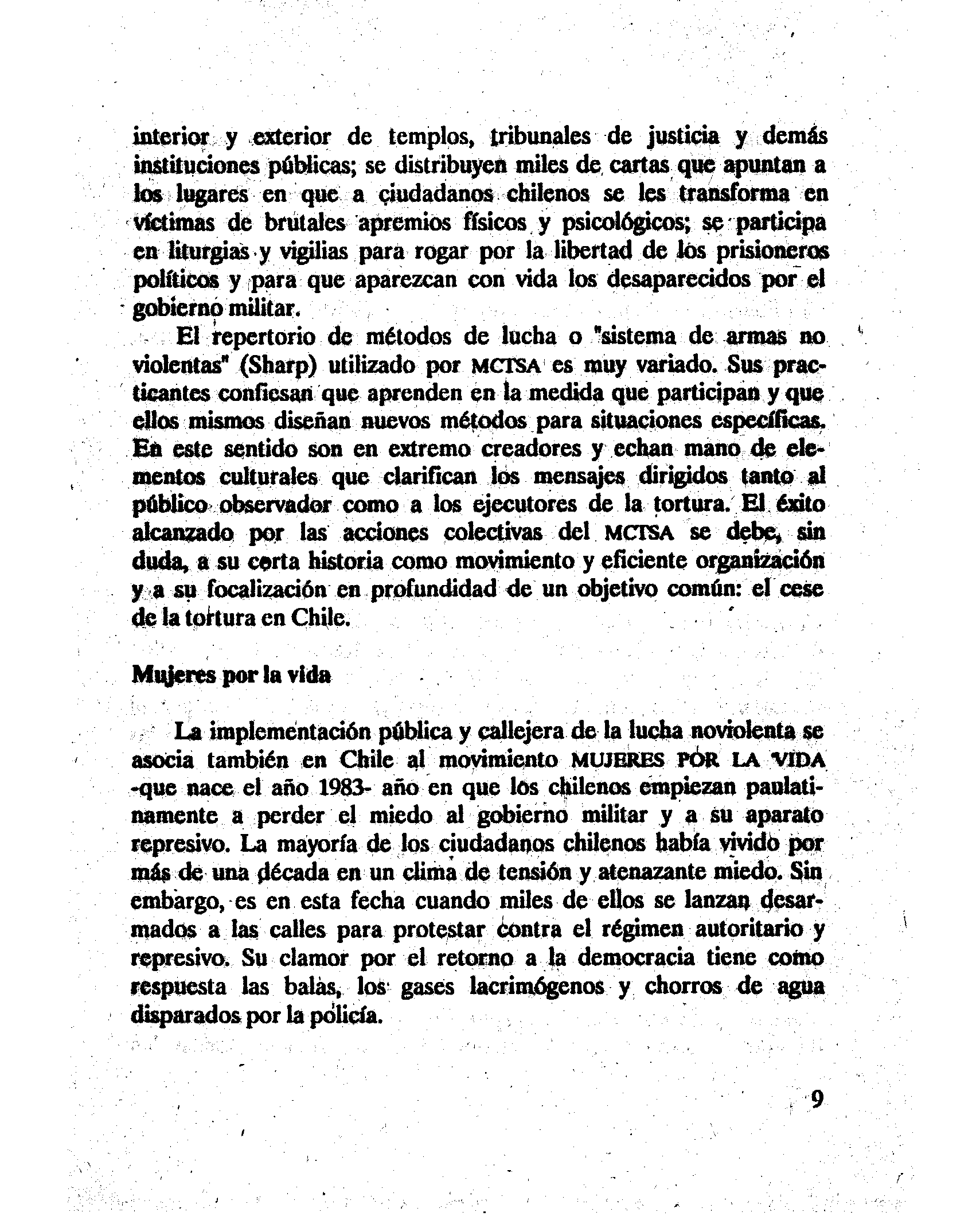 La Lucha Politica Noviolenta: Criterios Y Metodos