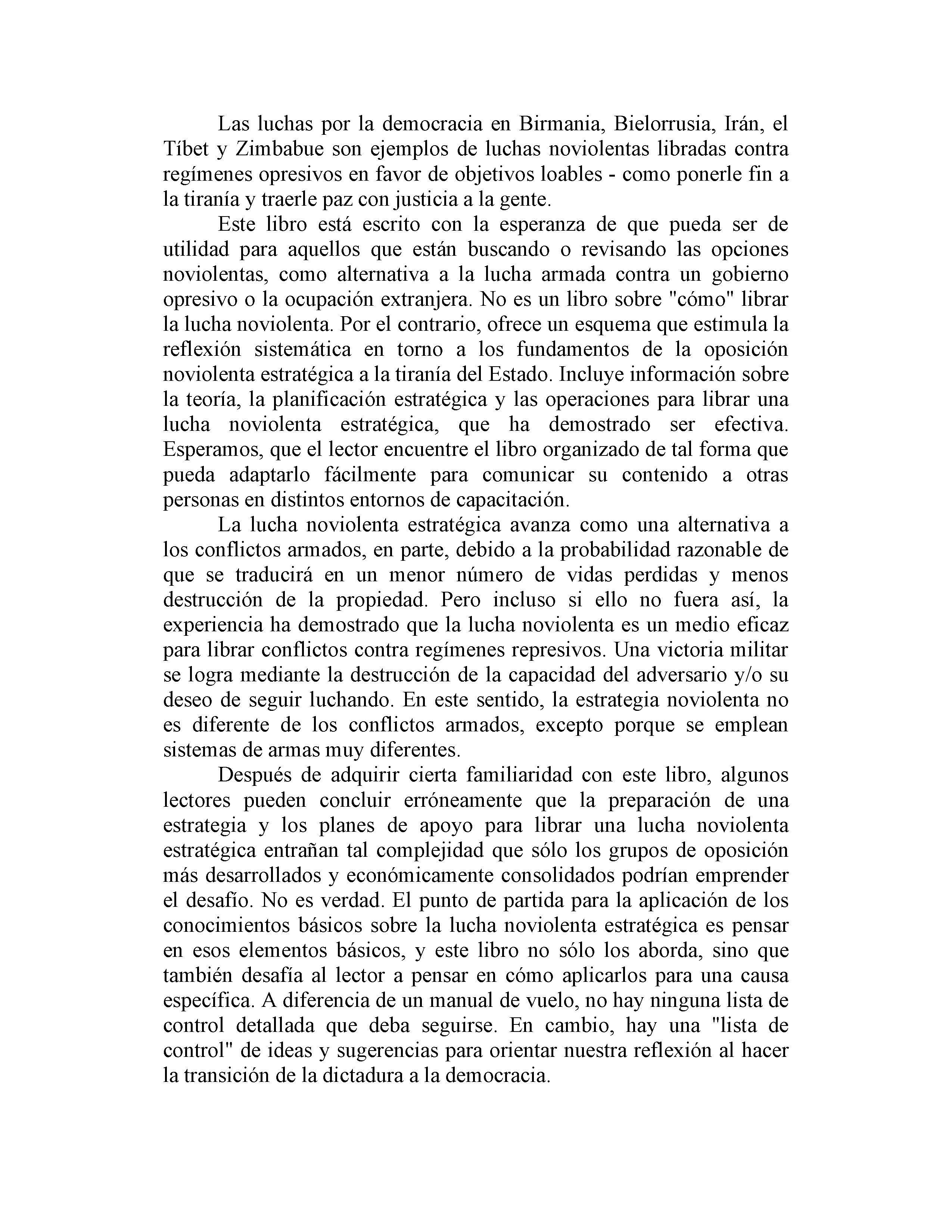 Sobre el Conflicto Noviolento Estratégico: Entendiendo Sus Principios Básicos