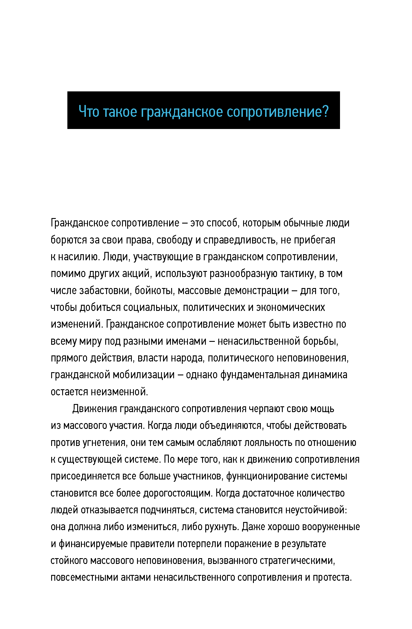 Гражданское сопротивление: с первого взгляда