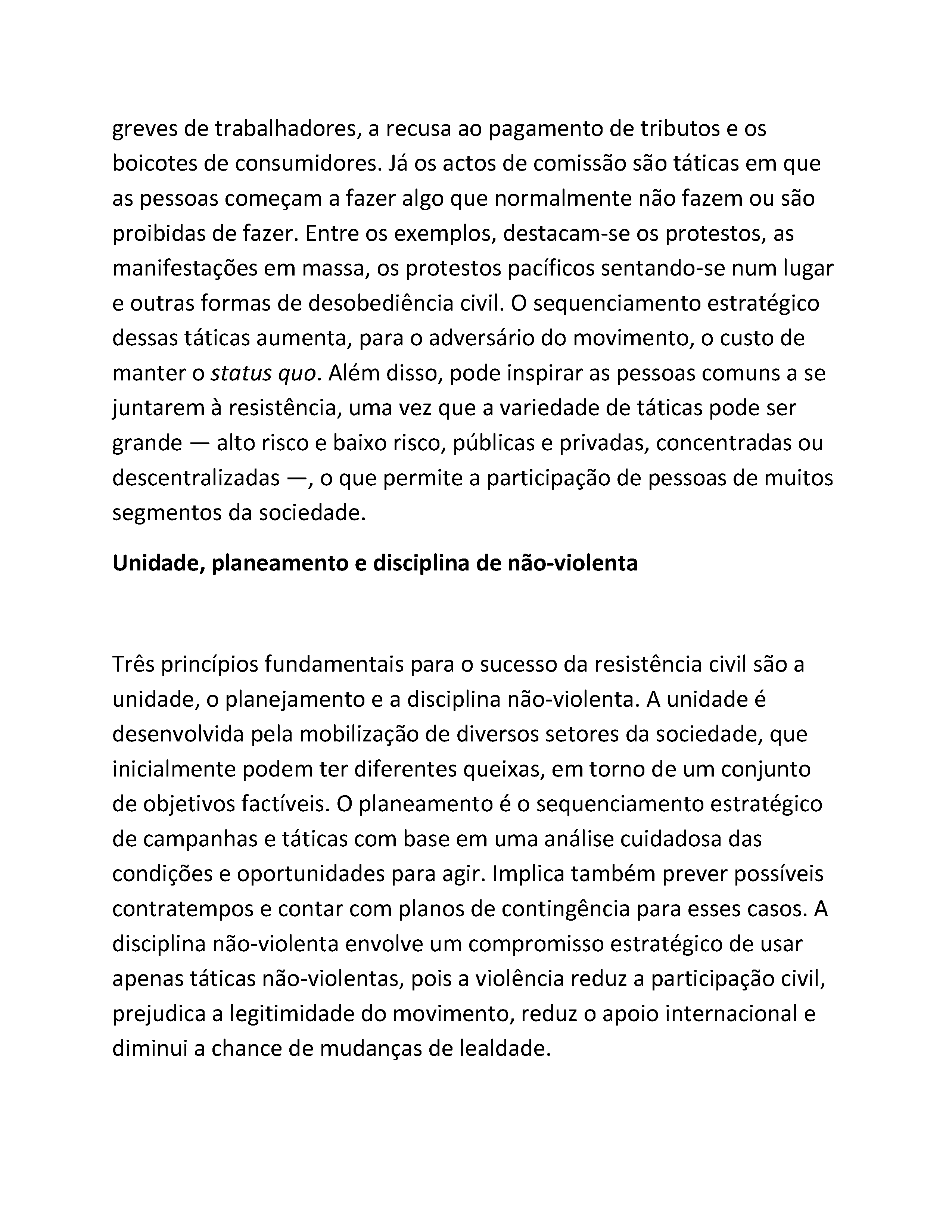 Introdução à Resistência Civil: Um Primeiro Olhar