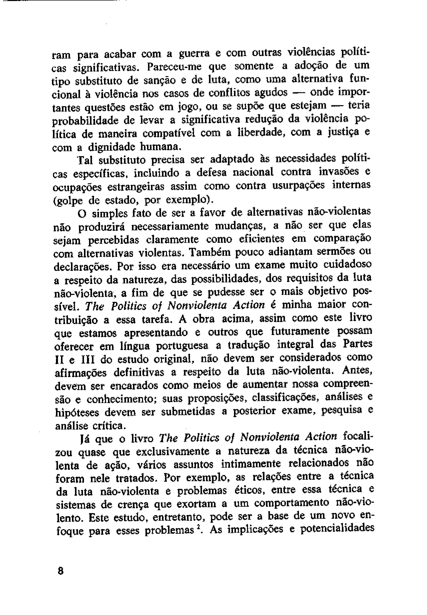 Poder, Luta e Defesa: Teoria e prática da ação não-violenta