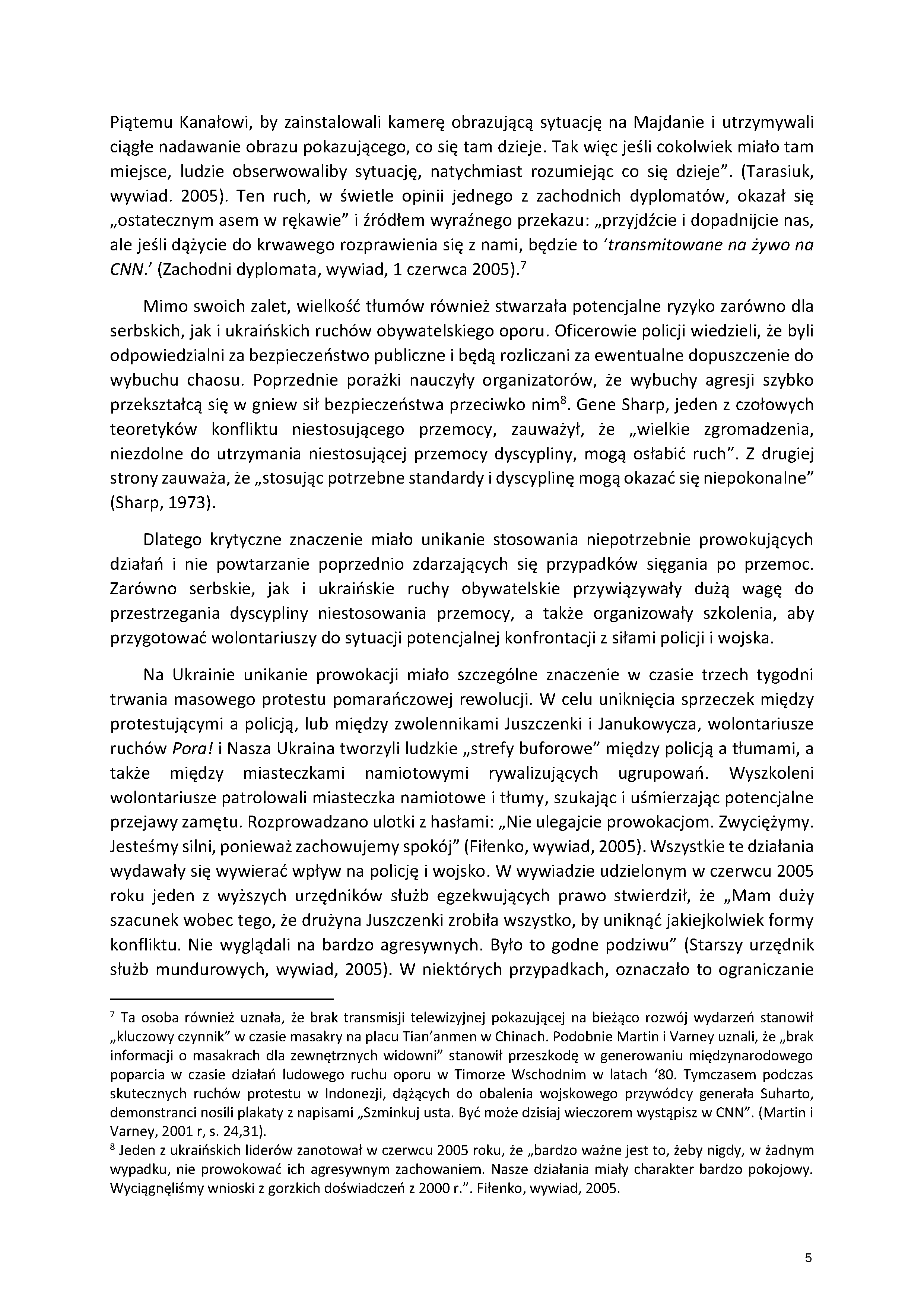 Siła i perswazja: Niestosujące przemocy strategie wpływania na państwowe służby bezpieczeństwa w Serbii (2000) i na Ukrainie (2004)