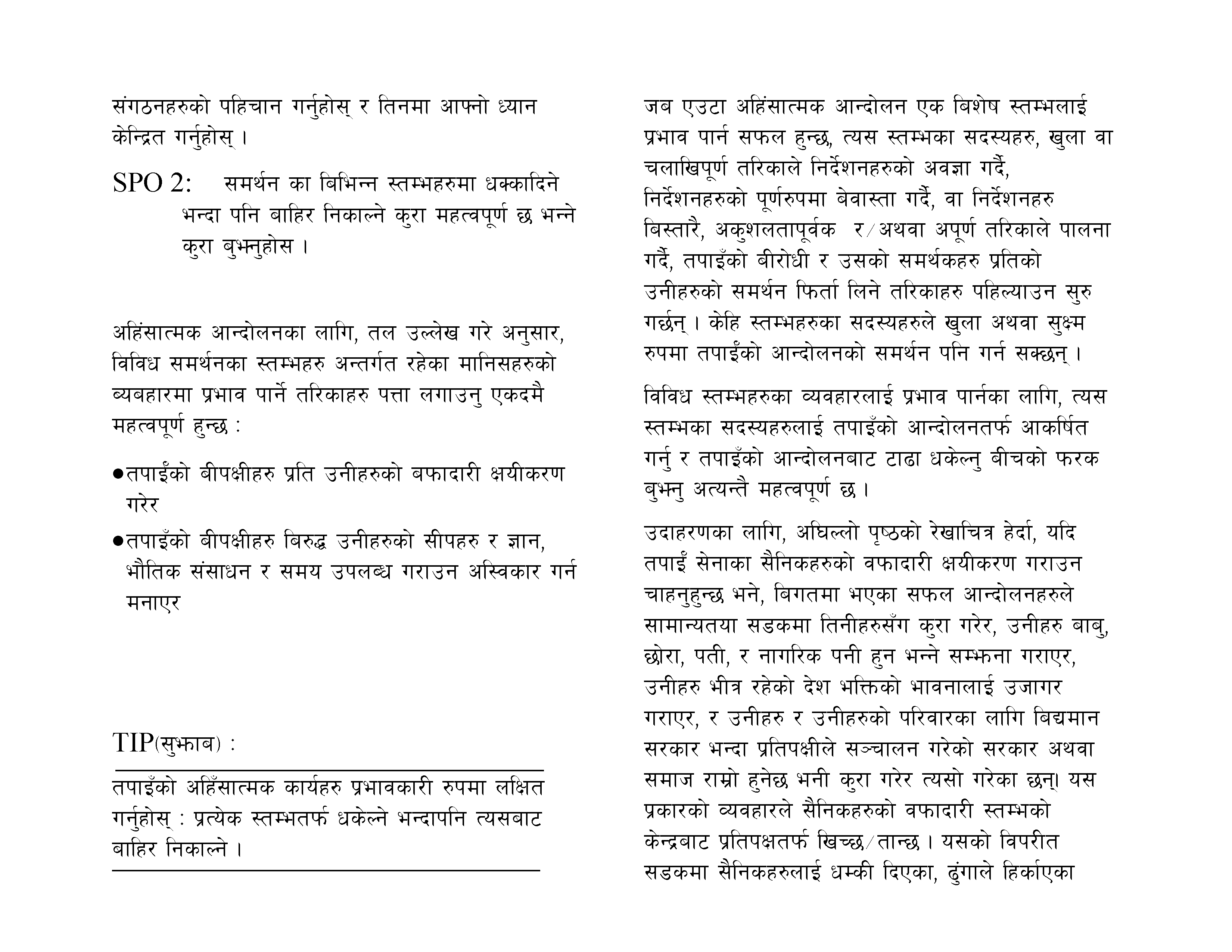 Pillars of Support (Nepali)