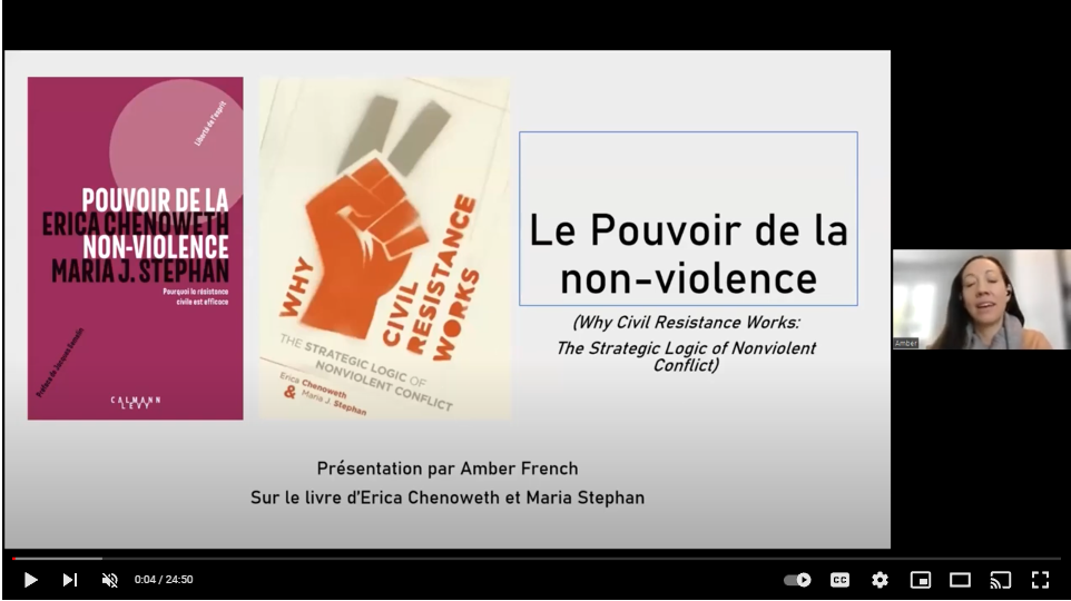 Pouvoir de la non-violence par Amber French