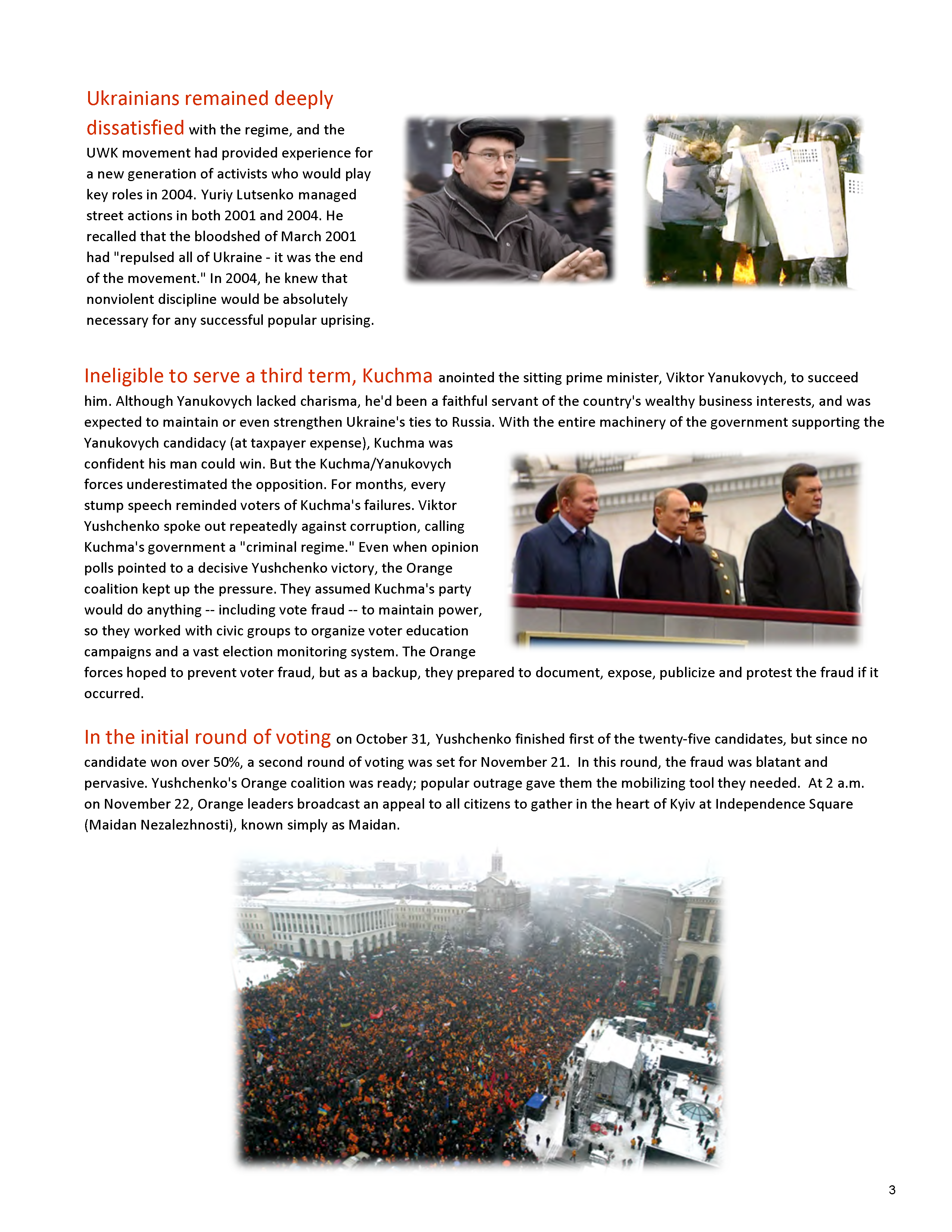 Orange Revolution Study Guide
