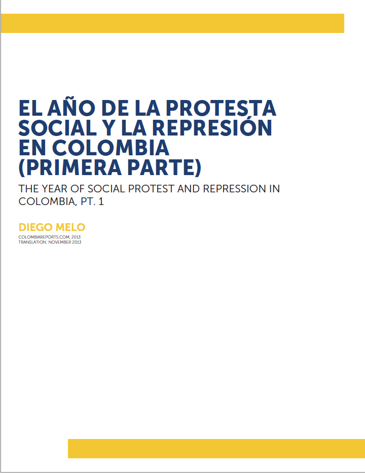 El Año de la Protesta Social y la Represión en Colombia (primera parte)