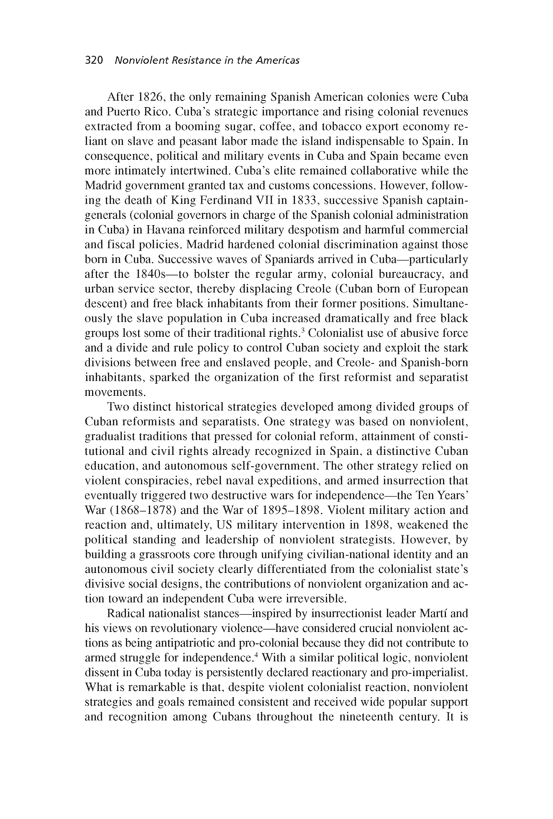 Cuba: Nonviolent Strategies for Autonomy and Independence, 1810s-1902 (Chapter 17 from ‘Recovering Nonviolent History’)