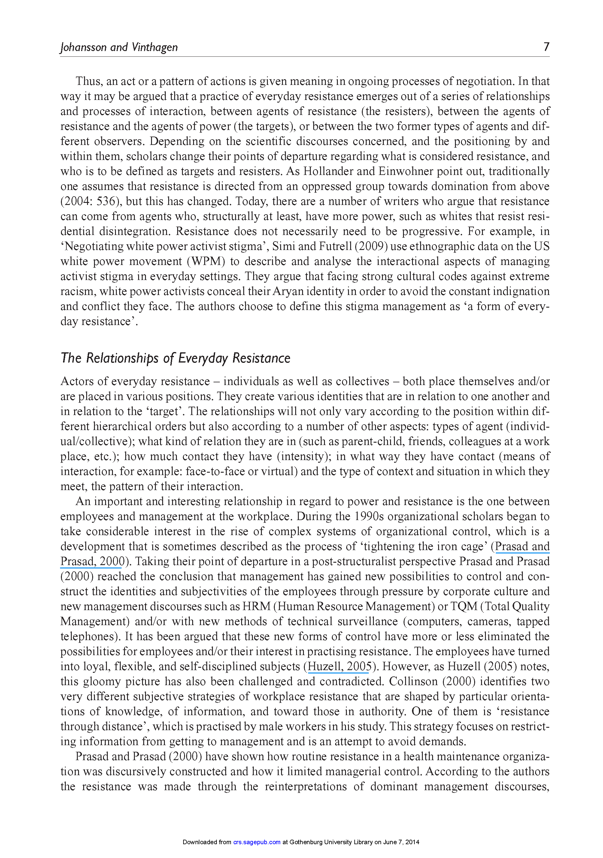 Dimensions of Everyday Resistance: An Analytical Framework