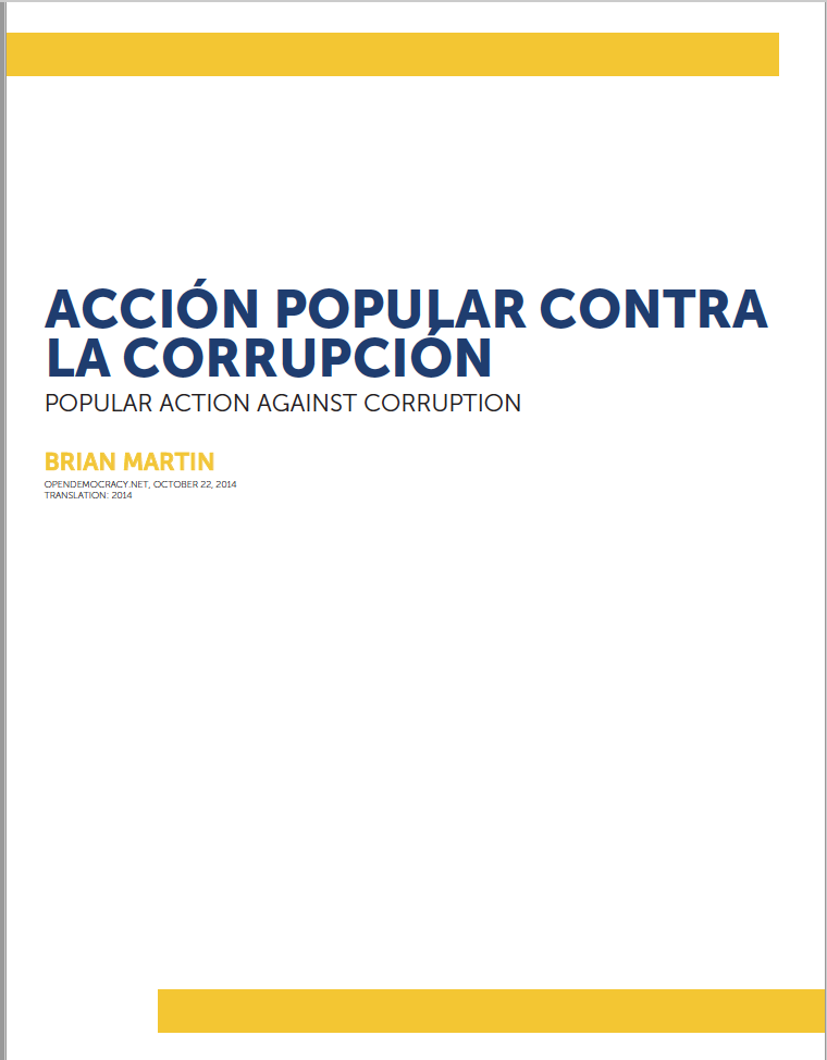 Acción popular contra la corrupción