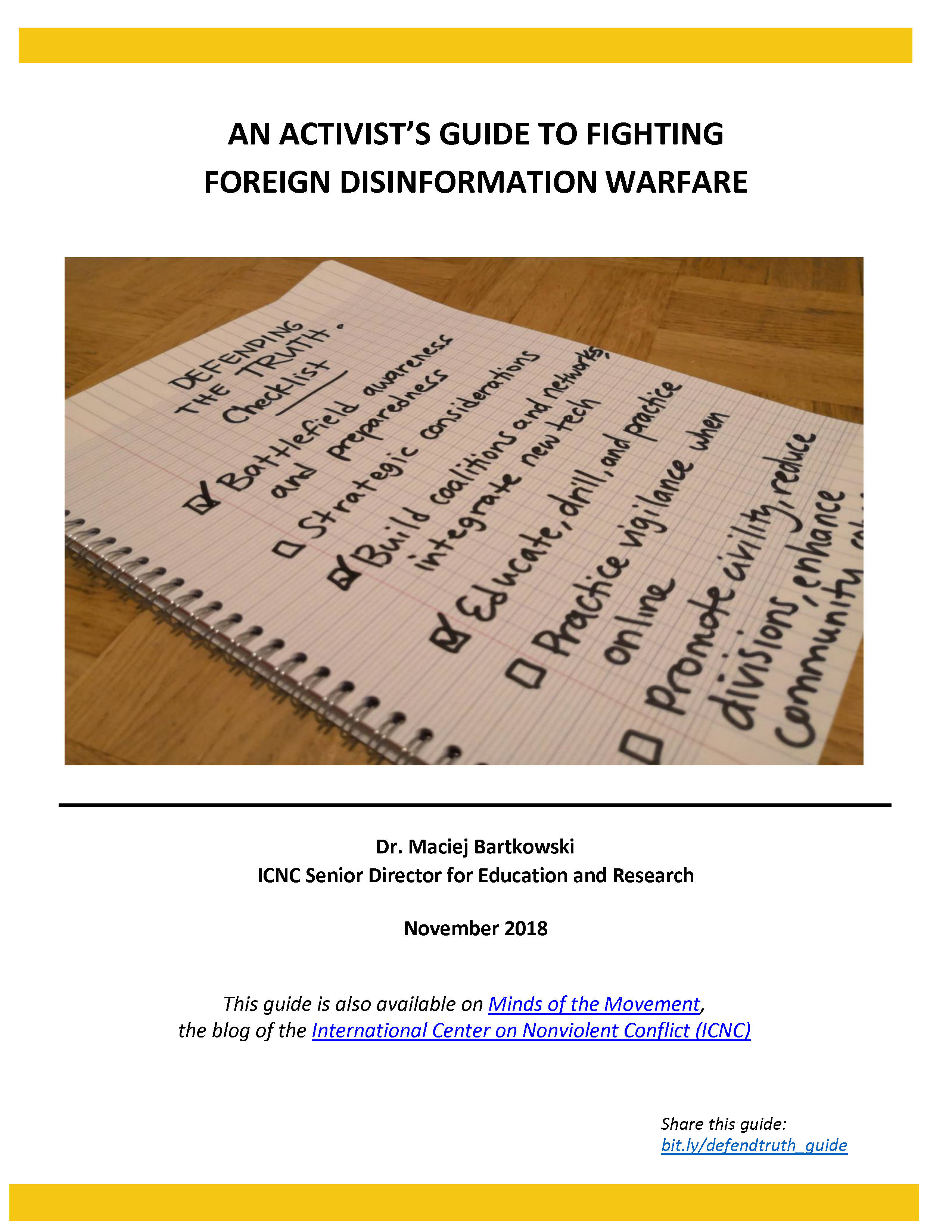 An Activist’s Guide to Fighting Foreign Disinformation Warfare