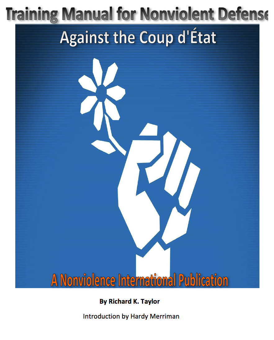 Training Manual for Nonviolent Defense Against the Coup d’État