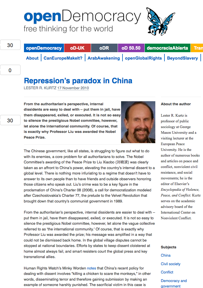 Repression’s Paradox in China