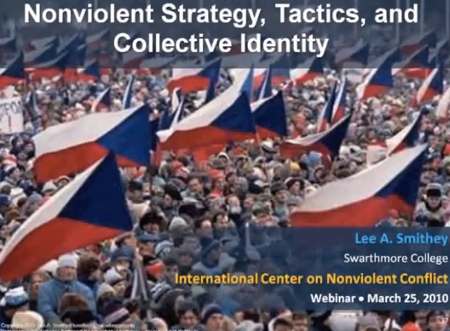 Nonviolent Strategy, Tactics and Collective Identity (webinar)