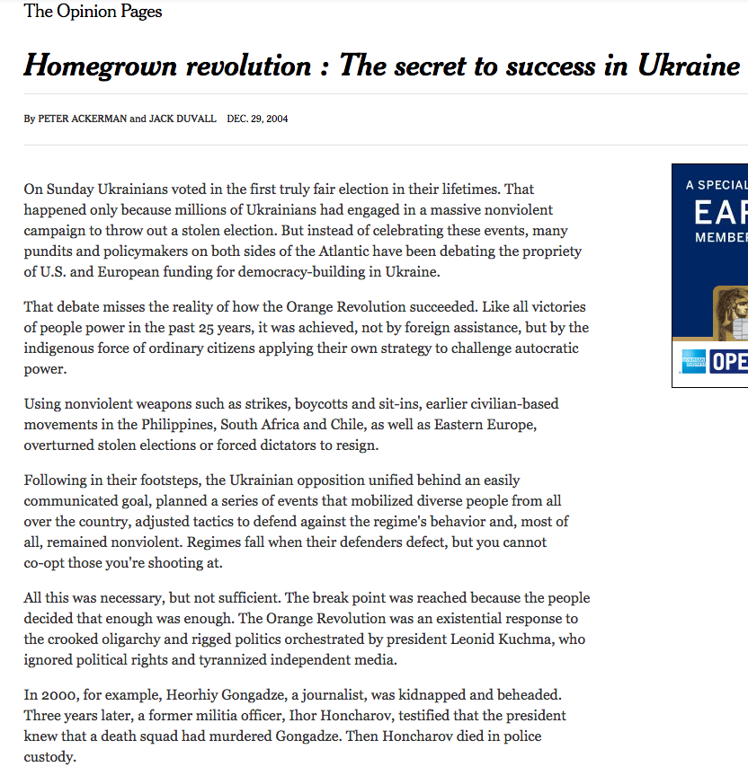 Homegrown Revolution: The Secret to Success in Ukraine