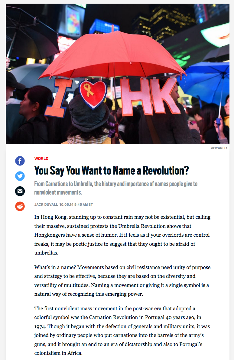 You Say You Want to Name a Revolution?