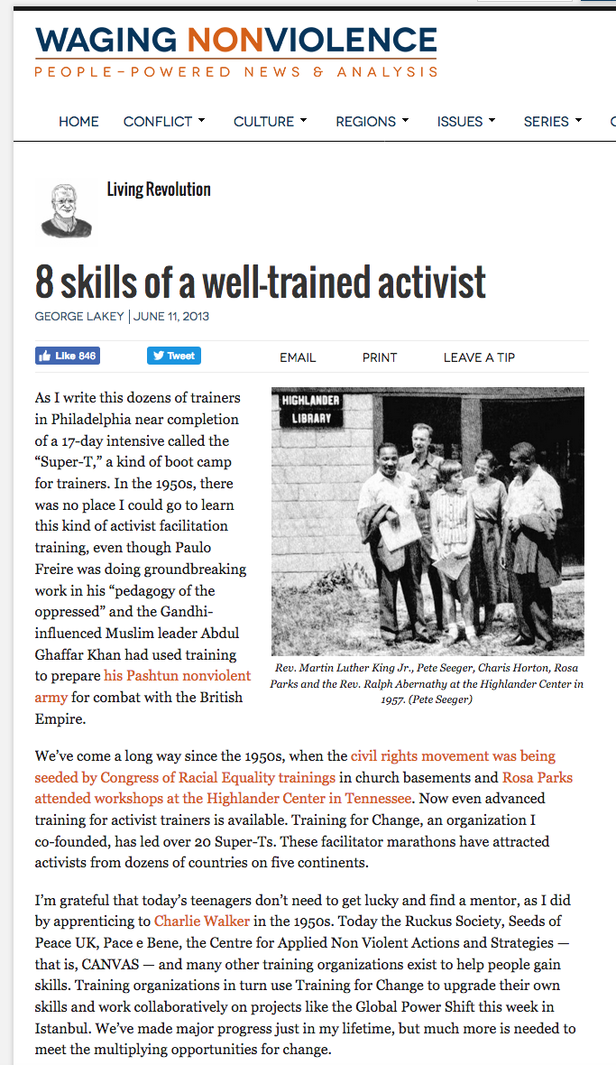 8 Skills of a Well-Trained Activist