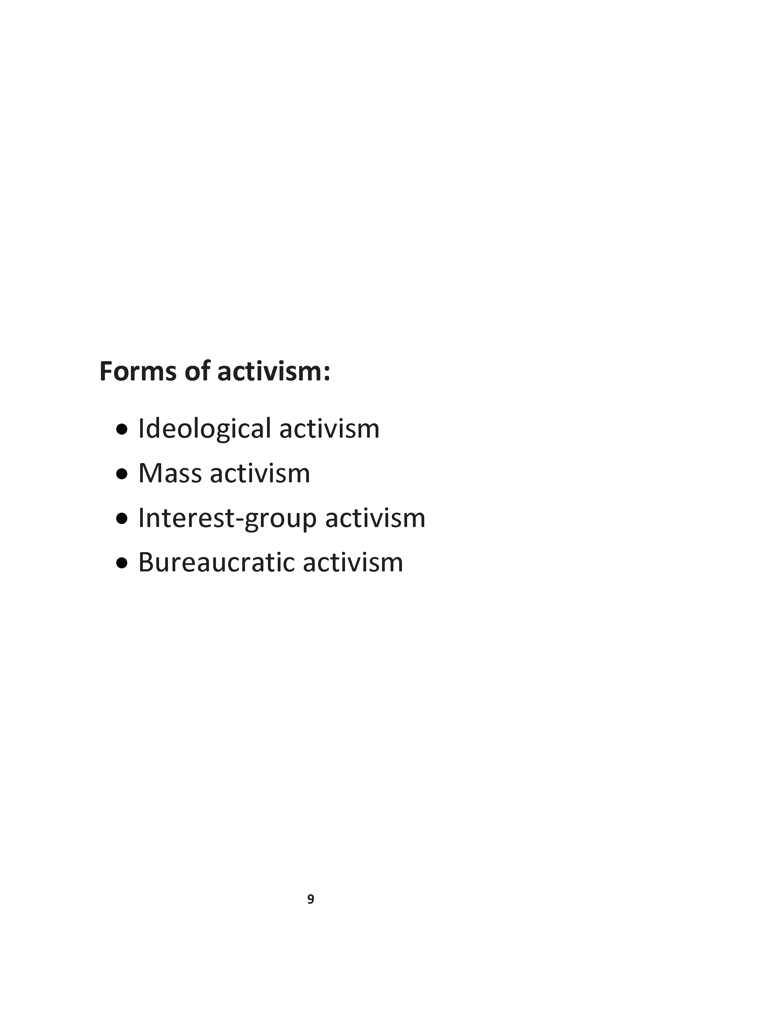 Activism Teaching Tools