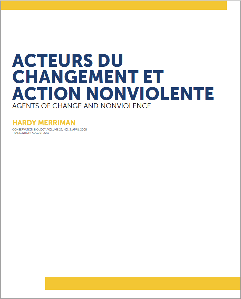 Acteurs du changement et action nonviolente
