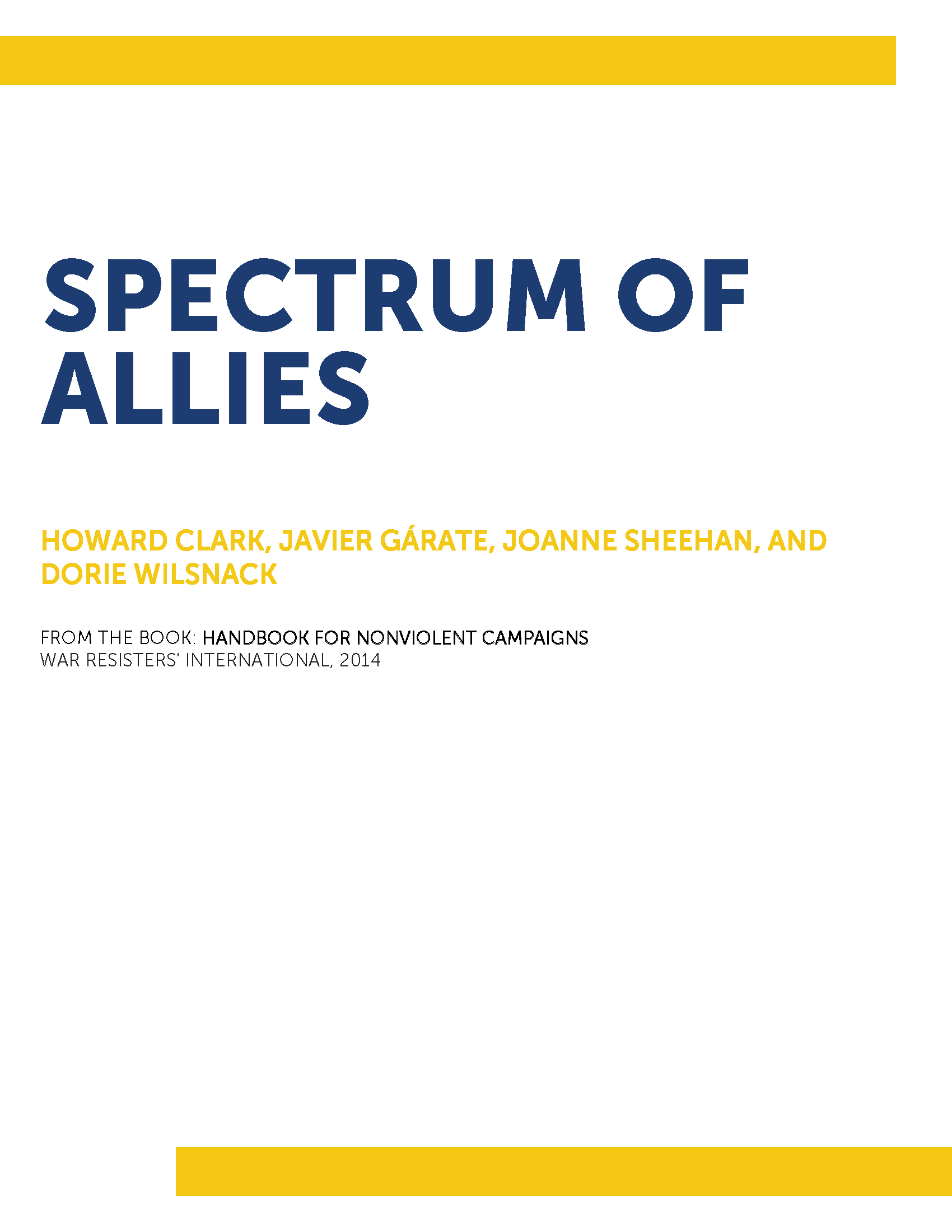 Spectrum of Allies