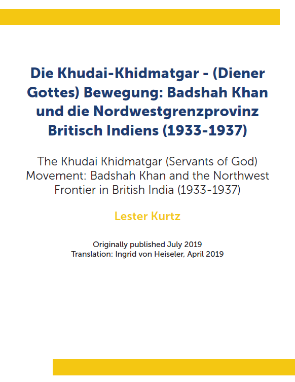 Die Khudai-Khidmatgar – (Diener Gottes) Bewegung: Badshah Khan und die Nordwestgrenzprovinz Britisch Indiens (1933-1937)