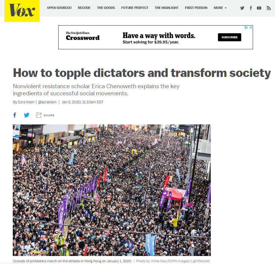 How to topple dictators and transform society (Podcast)