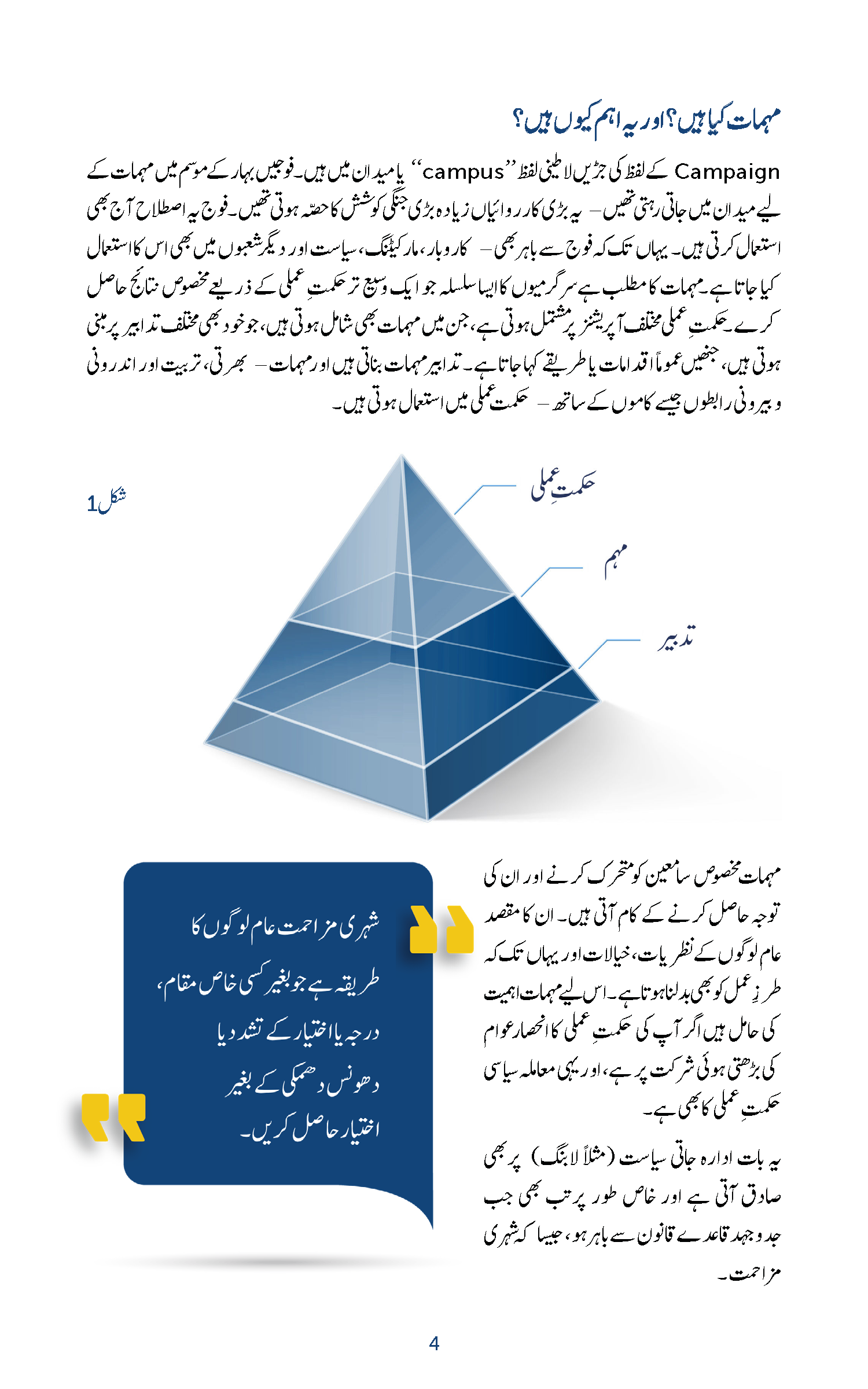 راستہ بہر پور مزاحت کا: عدم تشدد پر مبنے جدوجہد کے لیے ایک مرحلہ وارہدایت نامہ